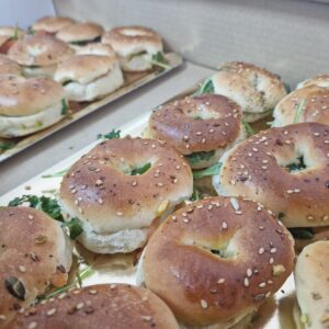 Bandeja Surtida de 12 Mini Bagels Gourmet